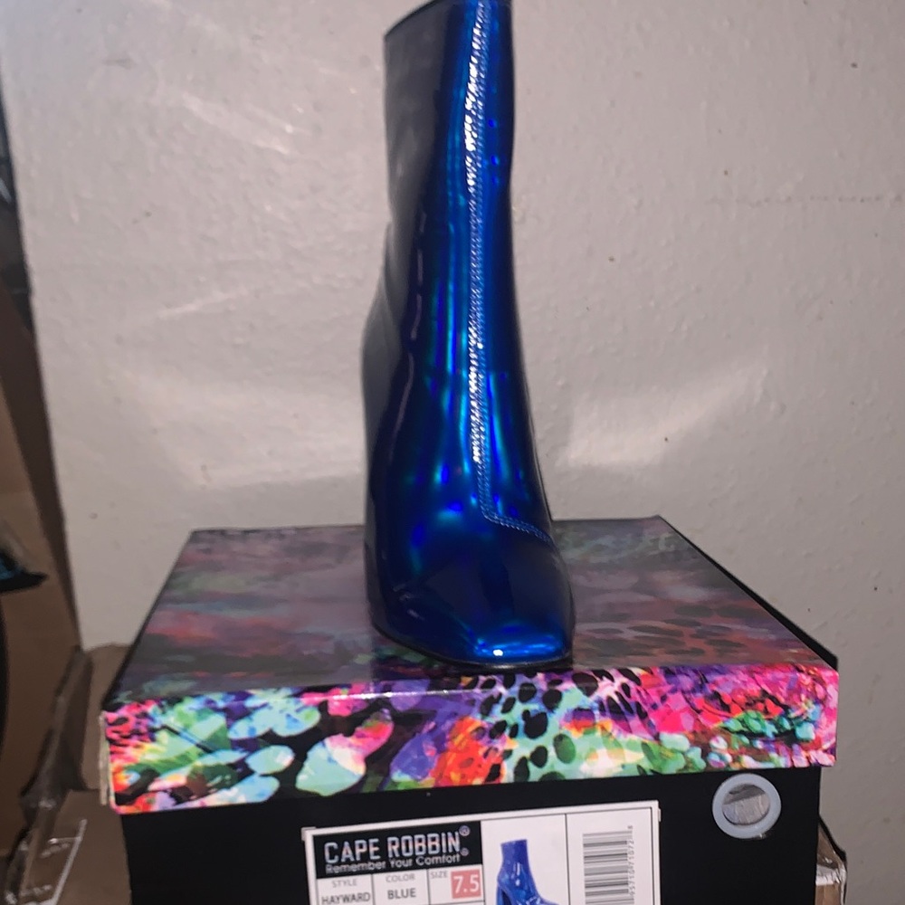 Cape Robbin Iridescent Blue Boots